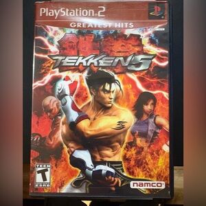 Tekken 5 (Sony PlayStation 2, PS2) CIB Tested Works (has Scratches)